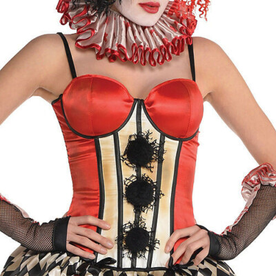 Freakshow Clown Korsett Fasching Halloween Gr. M/L Cosplay