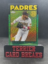 2021 Topps Series 1 Silver Pack Mojo Fernando Tatis Jr Green Refractor /99 Padre