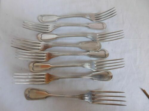 Lot De 12 Fourchettes à Escargot CHRISTOFLE Malmaison – 2 Dents – Argent Plaqué – Neuf