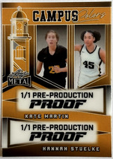 '24 Leaf Kate Martin/Hannah Stuelke Proof 1/1 Iowa Hawkeyes