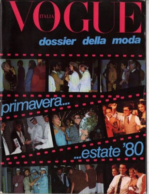 Vintage VOGUE ITALIA magazine Summer 1980 dossier della moda 1980s