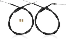MoKitDora 40.5" Black Vinyl Coated Throttle Cable Set