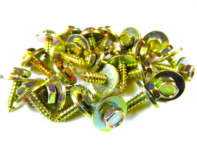 25 x DIN 6901 Kotflügelschraube 4,8x16, gelb verzinkt