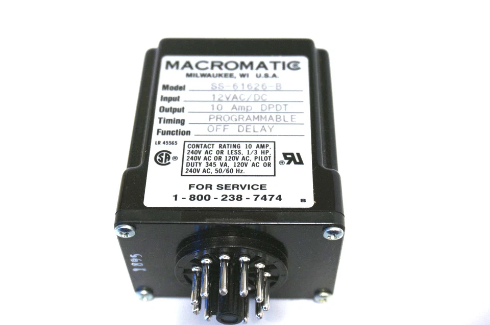 NEW MACROMATIC SS-61626-B RELAY SS61626 - Image 2 of 4