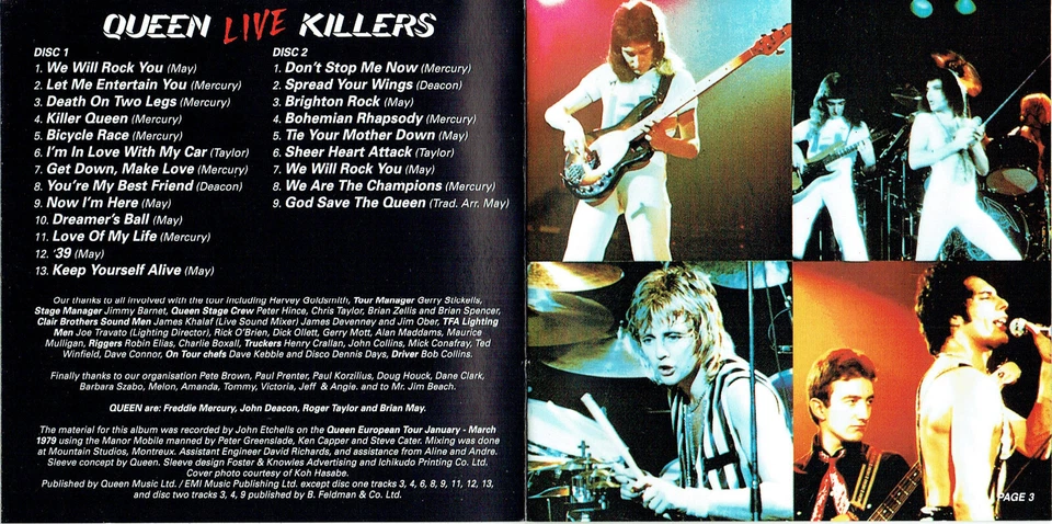 (2CDs) Queen - Live Killers - We Will Rock You, We Are The Champions, u.v.a. - Bild 3 von 3