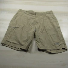 North Face Shorts Mens 34 Brown Cargo Tech Lightweight Hiking 10 Inseam A1