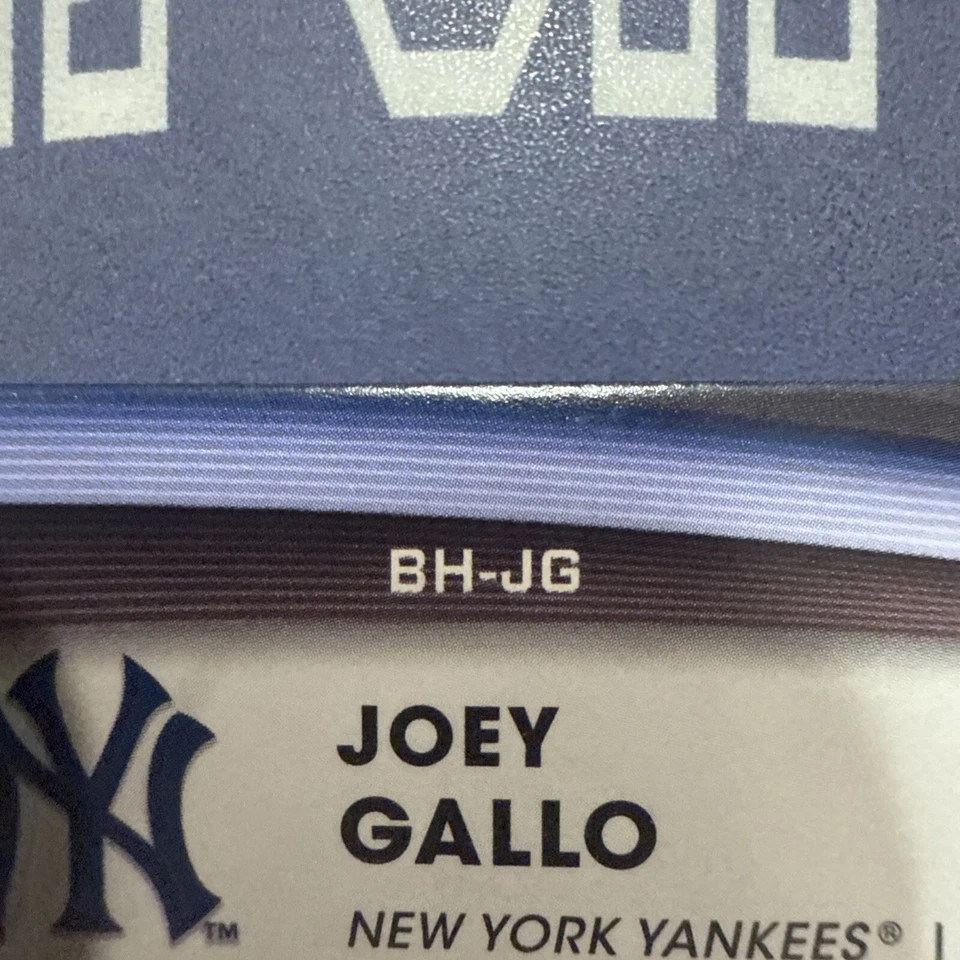 2022 Topps Update Joey Gallo Batting Helmet Relic BLUE Parallel Yankees BH-JG - Image 3 of 3