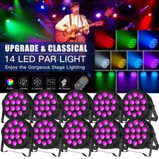 10X 140W 14LED Par Light DMX RGBW Stage Lighting Disco Wash Halloween Lights