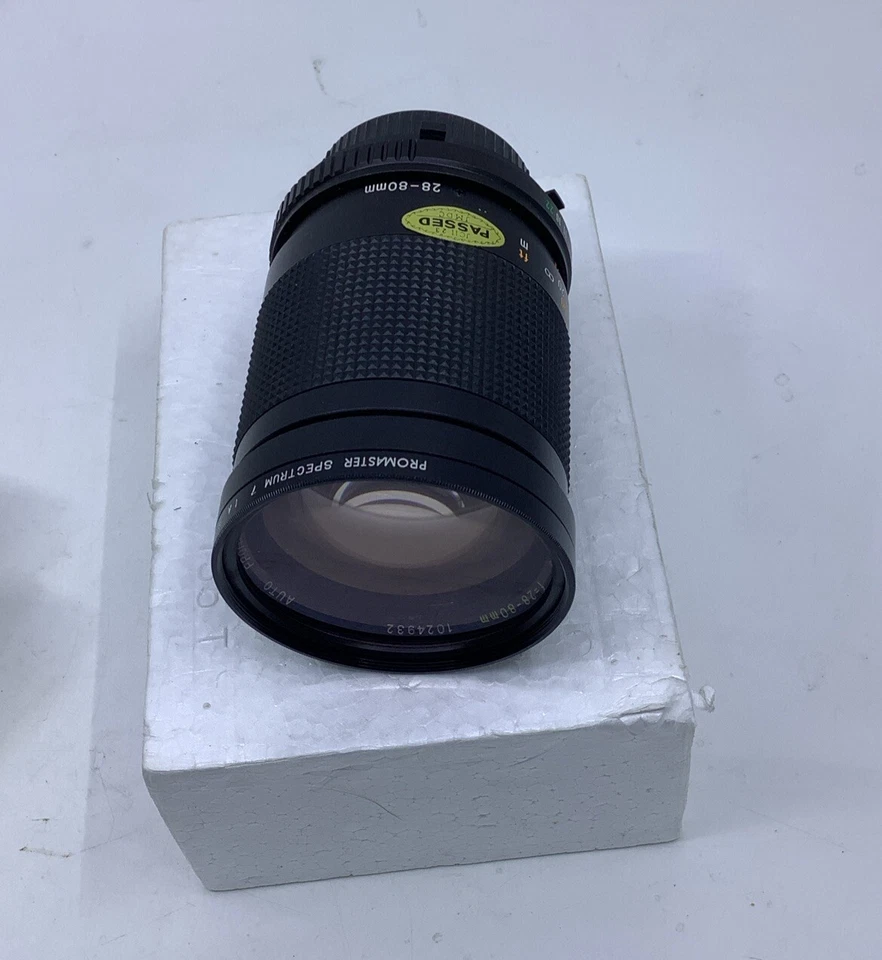 Nos Promaster Spectrum 7 AF 28-80MM F3.5/4.5 One Touch Zoom Lens For Minolta - Image 2 of 4