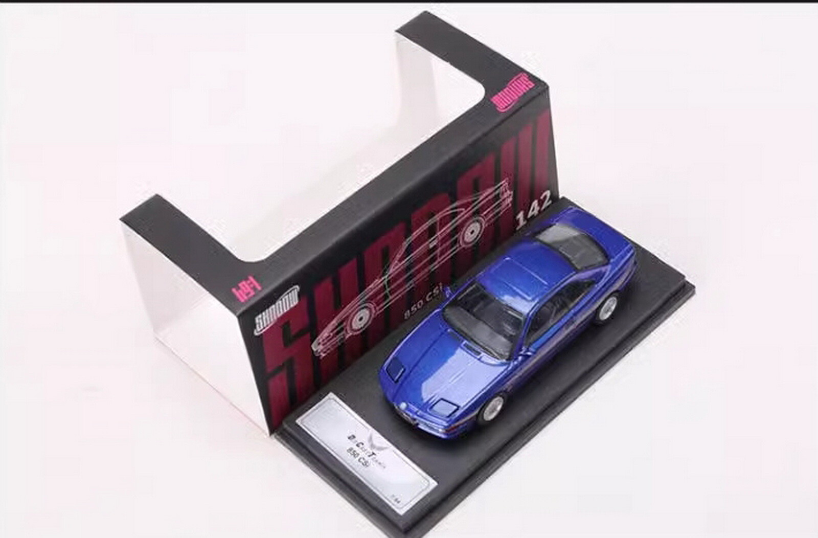 Shadow 1/64 Scale BMW 850 CSI Blue Diecast Car Model Toy Collection Gift