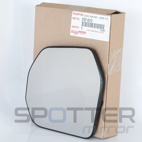 Mirror glass for 2022-2026 Toyota TUNDRA SR SR5 fits Driver Left Side OEM