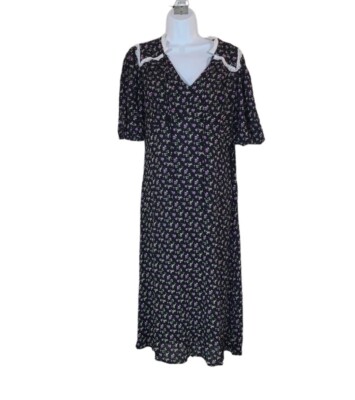 navy striped midi dress Baltic Born Womens Dottie Striped Midi Dress | Navy