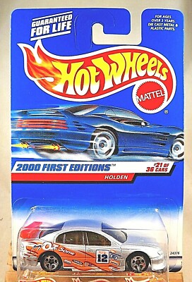 2000 Hot Wheels #81 First Editions 21/36 HOLDEN Gray w/Chrome 5 Spoke Wheels