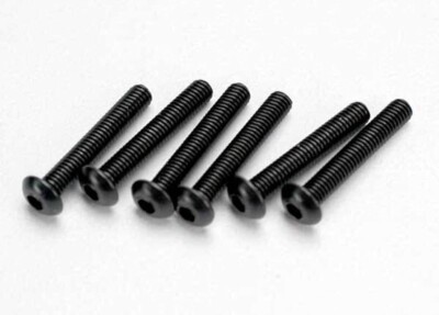 Traxxas 2583 Screws 3x18mm button-head machine hex drive (6) slash