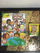 Crayola Colors of the World Coloring Activity Book W/ Multicultural Crayon Set
