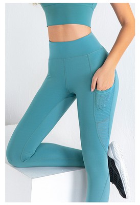 Leggings Mit Taschen Damen Sporthose High Waist Jogging Yogahose Push Up LOOVYS