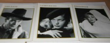 STARPORTRÄTS ENZYKLOPÄDIE DES FILMS 1905-1992  3 Stück SCHAUSPIELER KARTEN -RAR 