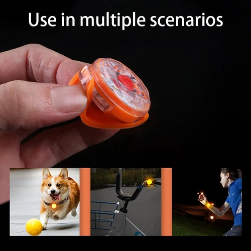 LED Dog Cat Collar Light Flashing Tag Pendant Warning USB Waterproof - Picture 2 of 13