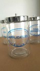 Vintage GRAFCO Apothecary Jar Set Of 5 Glass w/ Stainless Steel Lids Sundry  — photo 5