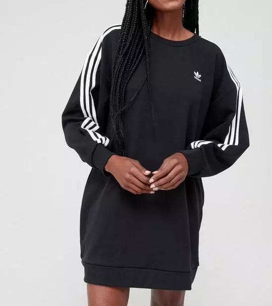 kern Voorouder getuige ADIDAS ORIGINALS 3 STRIPES SWEATER DRESS LOOSE FIT BNWT UK 8,10,14 LAST 3 |  eBay