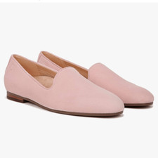 NEW VIONIC women's willa flat loafers in peach suede