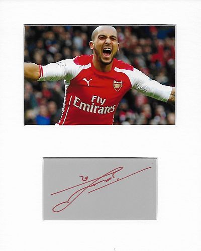 Theo Walcott arsenal genuine authentic autograph signature and