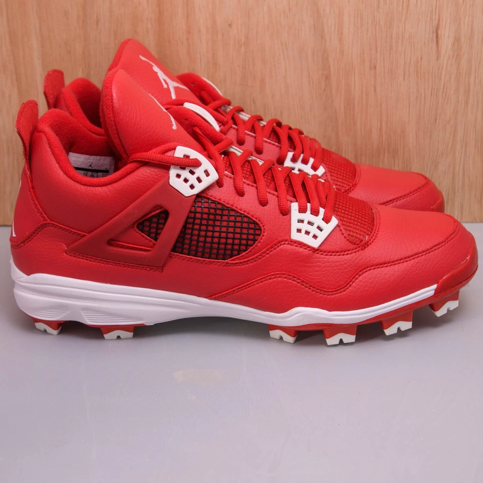Chuteiras masculinas Jordan IV retrô MCS vermelho academia tamanho 14 - 2015 novas na caixa 807709 601 - Imagem 4 de 4