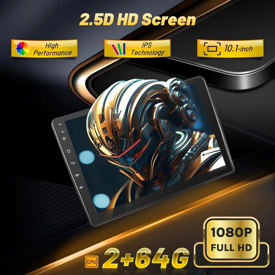 Car Stereo for Jeep Wrangler JK 2007-2018 Compass Grand Cherokee Dodge Ram 2+64G - Image 3 of 4