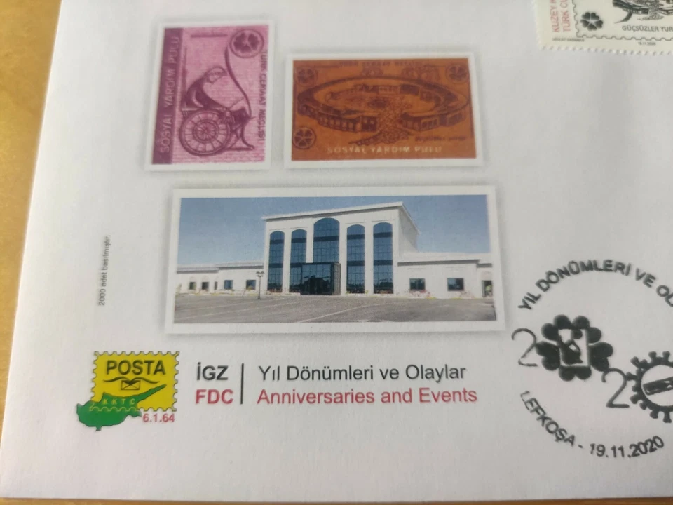 2020 Turkiye Turkey Together Fight Virus Pandemic Medical Frontliner Stamp FDC - Image 3 of 4