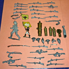 Vintage Assorted Militaria Metal Figurines  Accessories - AS IS
