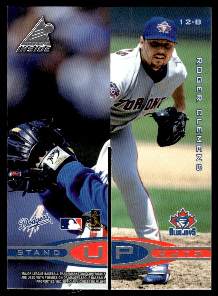 1998 Pinnacle Inside Stand Up Guys Roger Clemens/Greg Maddux - Image 2 of 2