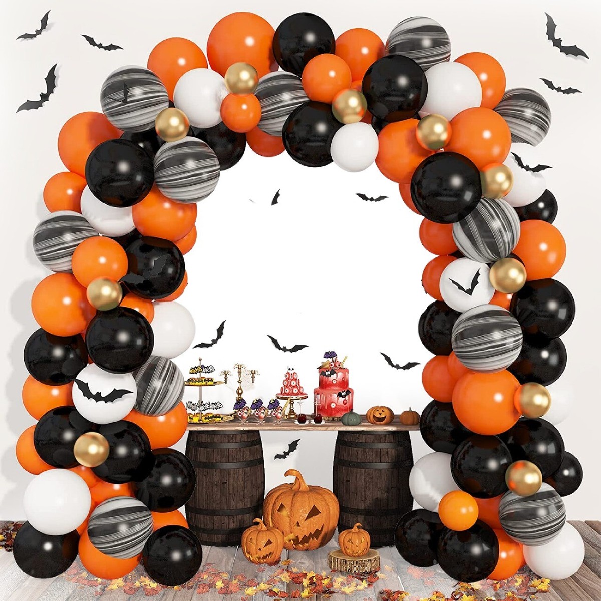 Halloween Ballon-Set – 62 Teile Mit Konfetti Für Gruselige Partys