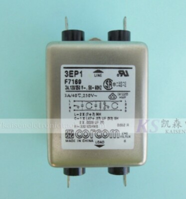 1PCS NEW FIT FOR 3EP1 F7169 6609037-1 Corcom 3A Filter