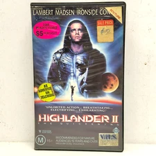 Highlander II - Big Box Clamshell - Ex Rental - VHS Tape