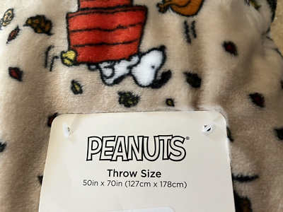 BIRKSHIRE THANKSGIVING / FALL BLANKET FEATURING SNOOPY & WOODSTOCK