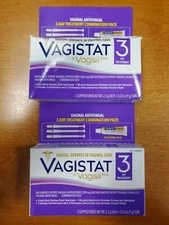 2 Boxes: Vagisil Vagistat 3-Day Yeast Infection Treatment (Exp 3/26) 0419 R6P2