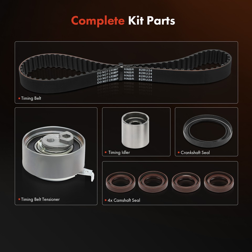 8Pcs Timing Belt Kit for Audi Q5 1012 Q7 0812 Volkswagen Touareg 11