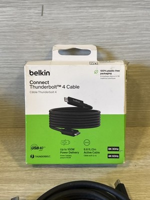 Belkin Thunderbolt 4 Kabel USB-C Kabel 2m 40Gbps 100W schwarz (INZ002BT2MBK)