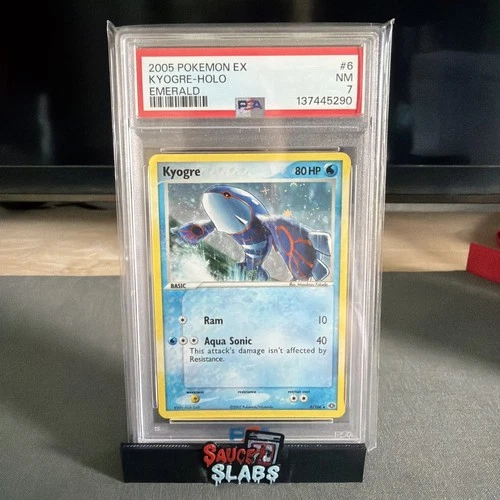 2005 Pokemon EX Emerald Kyogre Holo PSA 7 6/106