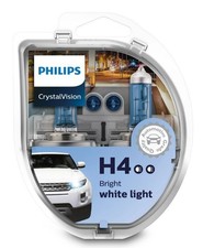 Philips H4 Crystal Vision 4300k Bulbs 12342cvsm With Parking Lights Oz Seller