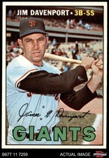 1967 Topps #441 Jim Davenport Giants 8 - NM/MT