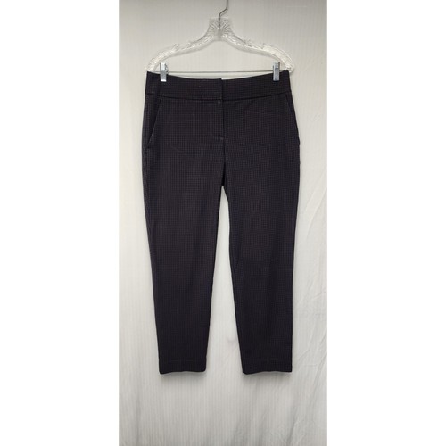 Pantalon Femme LOFT Marisa - Taille 2, Gris, Coupe Large (zip, Coton/spandex, Très Bon état)
