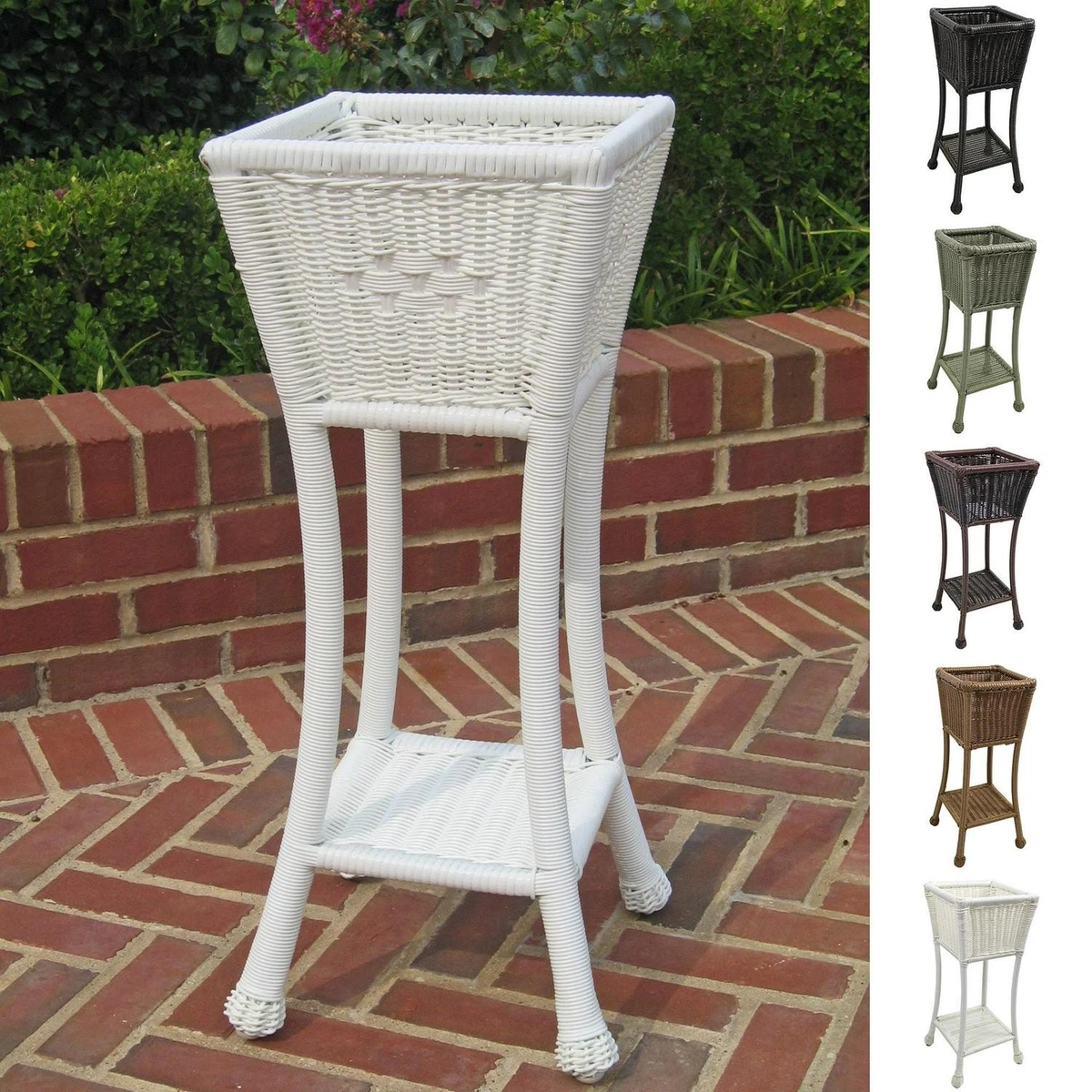 Soporte Para Plantas De Mimbre Estilo Victoriano Decoración Hogar Un