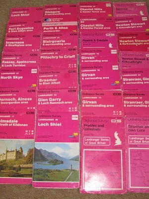 OS Ordnance Survey Landranger Maps - Scotland - assorted good condit. 1976-1998 - Image 1 of 2