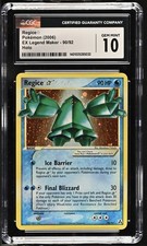 Pokemon Legend Maker Gold Star Regice #90/92 CGC 10 GEM MINT