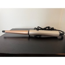 Remington Shine Therapy Argan Oil Keratin Curling Wand Tapered Barrel Gold