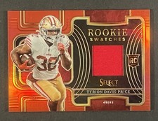 2022 Panini Select Football Tyrion Davis-Price RC Rookie Swatch #RSW-15