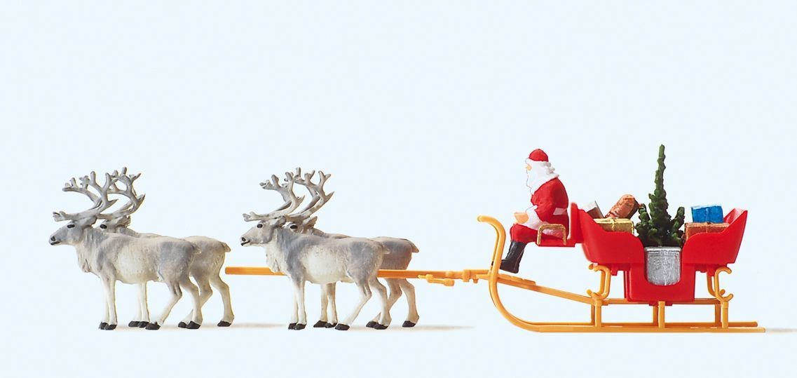 Christmas Sleigh (4 x Reindeer)