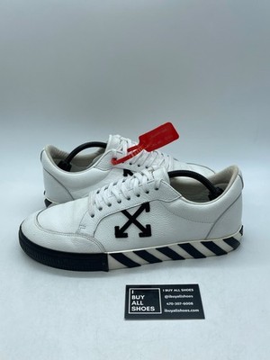 OFF-WHITE Vulcanized Low Canvas White Black 46 (Moderately Worn Pre-Owne Size 46