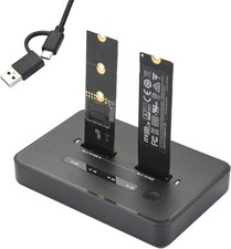 M.2 NVMe SSD Cloner USB 3.2 20Gbps Dual Bay